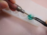 Holographic Resin Cat Drop Earrings: Sterling Silver Posts, Iridescent Charm - Image 5