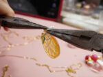 Handmade Resin Kumquat Slice Earrings: Sterling Silver Hooks - Image 10