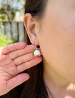 Handmade Resin Mini Lily of the Valley Earrings - Image 8