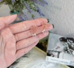 Handmade Resin Cherry Blossom Stud Earrings - Image 2