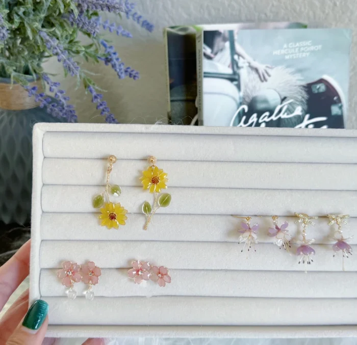 Handmade Resin Cherry Blossom Necklace - Image 8