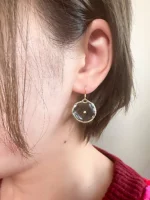 Resin Mustard Seed Earrings - Image 2