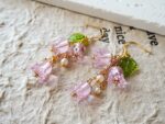 Handmade Crystal Lily Earrings - Image 2