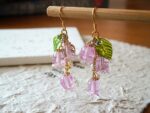 Handmade Crystal Lily Earrings - Image 3
