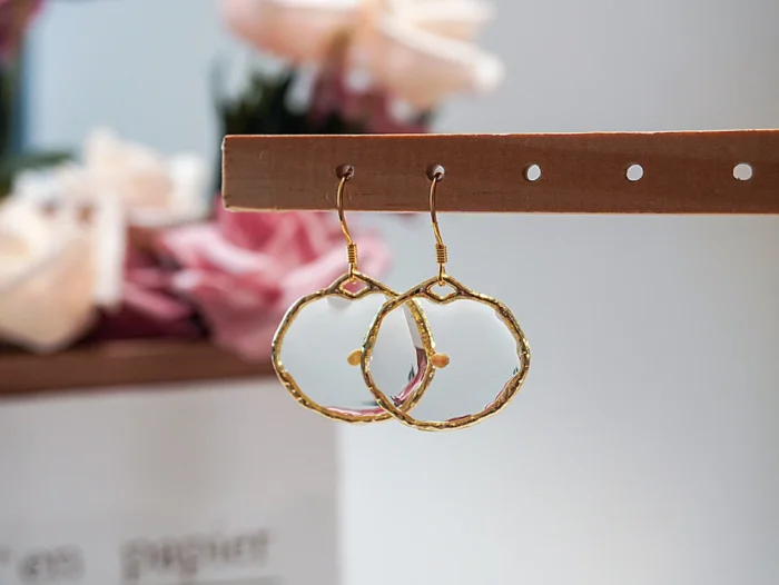 Resin Mustard Seed Earrings - Image 4