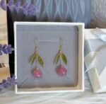 Handmade Resin Elegant Tulip Drop Earrings - Image 3