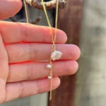 Handmade Lily of the Valley Resin Necklace – Single Flower
