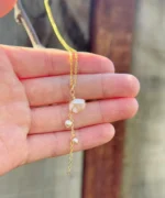 Handmade Lily of the Valley Resin Necklace – Single Flower - Image 3