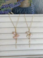 Handmade Lily of the Valley Resin Necklace– Triple Flower Design - Image 9