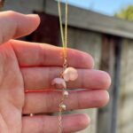 Handmade Lily of the Valley Resin Necklace– Double Flower Design - Image 3