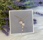 Handmade Lily of the Valley Resin Necklace– Double Flower Design