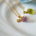 Handmade Resin One Grape Necklace - Image 2