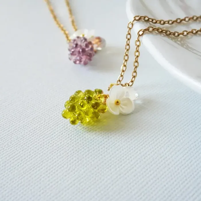 Handmade Resin One Grape Necklace - Image 4