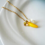 Handmade Resin Banana Necklace - Image 2