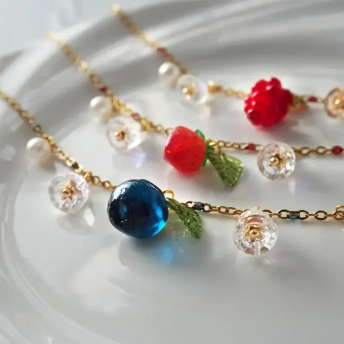 Handmade Resin Blueberry Bracelet - Image 5