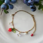 Handmade Resin Strawberry Bracelet - Image 3