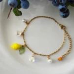 Handmade Resin Lemon Bracelet - Image 2