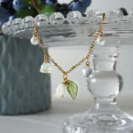 Handmade Resin Lily of the Valley Bracelet