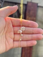 Handmade Lily of the Valley Resin Necklace– Double Flower Design - Image 2