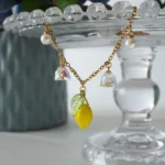 Handmade Resin Lemon Bracelet