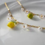 Handmade Resin Lemon Bracelet - Image 4