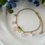 Handmade Resin Peach Bracelet - Image 3