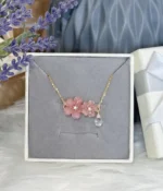 Handmade Resin Cherry Blossom Necklace - Image 6
