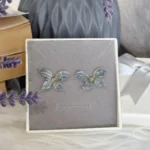 Handmade Resin Butterfly Stud Earrings