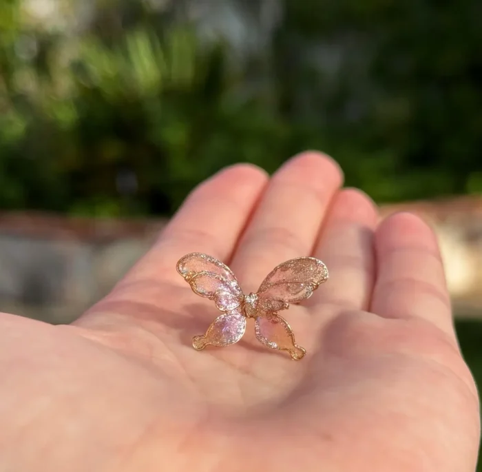 Handmade Resin Butterfly Necklace - Image 6