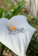 Handmade Resin Butterfly Dangle Earrings - Image 3