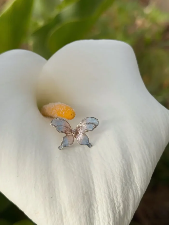 Handmade Resin Butterfly Stud Earrings - Image 5