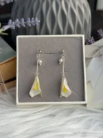 Handmade Resin Calla Lily Drop Earring - Image 9