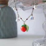 Handmade Resin Strawberry Bracelet - Image 6