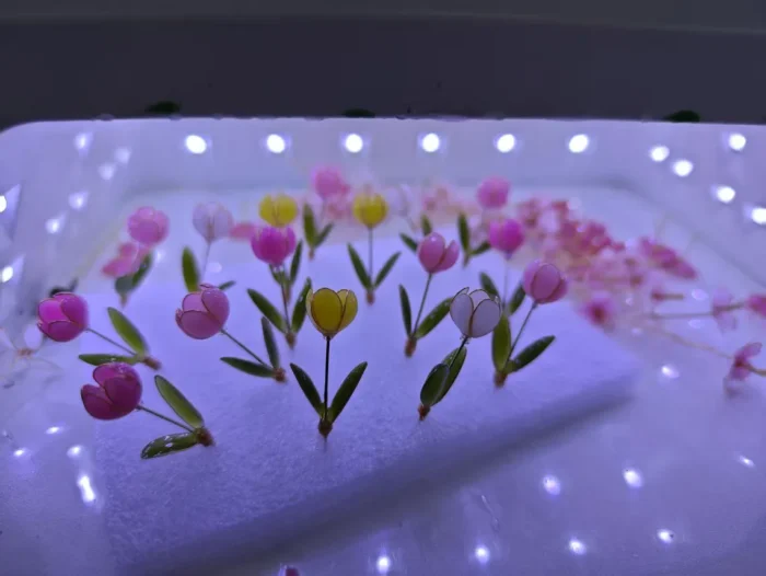 Handmade Resin Tulip Drop Earrings - Image 8