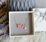 Handmade Resin Cherry Blossom Necklace - Image 7