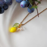 Handmade Czech Glass One Lemon Necklace - Image 4