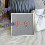 Handmade Resin Cherry Blossom Stud Earrings