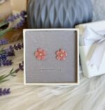 Handmade Resin Cherry Blossom Stud Earrings - Image 6