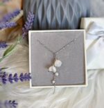 Handmade Lily of the Valley Resin Necklace– Double Flower Design - Image 6