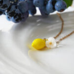 Handmade Czech Glass One Lemon Necklace - Image 3