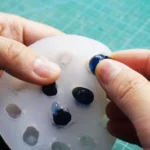 Handmade Resin Blueberry Drop Earrings with White Flower & Leaf | Cute Fruit Jewelry | Nature-Inspired Gift for Her - Image 9