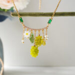 Handmade Resin Grape Necklace