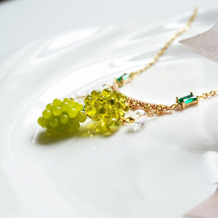 Handmade Resin Grape Necklace - Image 9