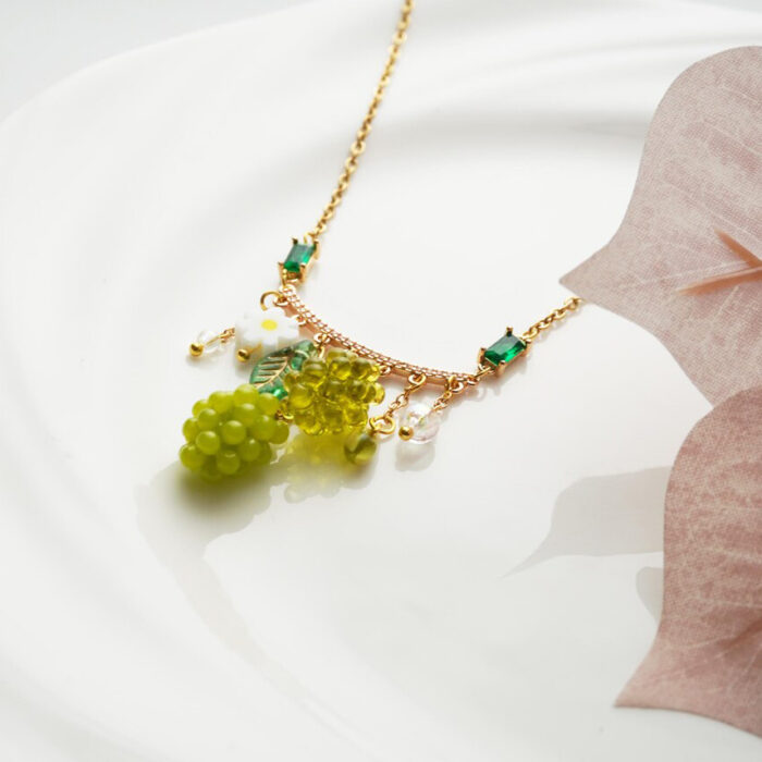 Handmade Resin Grape Necklace - Image 11