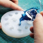 Handmade Resin Butterfly Earrings: Blueberry Charm, Nature Jewelry - Image 8