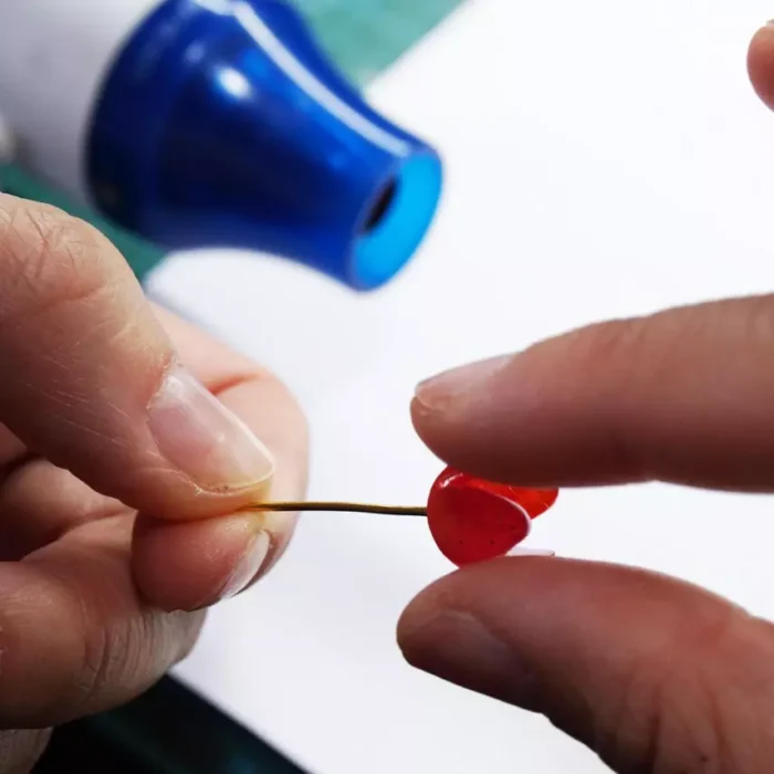 Handmade Resin One Strawberry Necklace: Floral Fruit Jewelry - Image 9