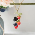 Handmade Resin Berries Necklace
