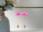 Handmade Orchid Flower Earrings - Image 9
