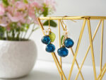 Handmade Blueberry Resin Dangle Earrings – Cute Fruit Jewelry Gift for Her - Image 5